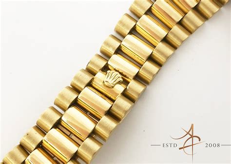 rolex 18 k gold presidental watch|Rolex presidential bracelet.